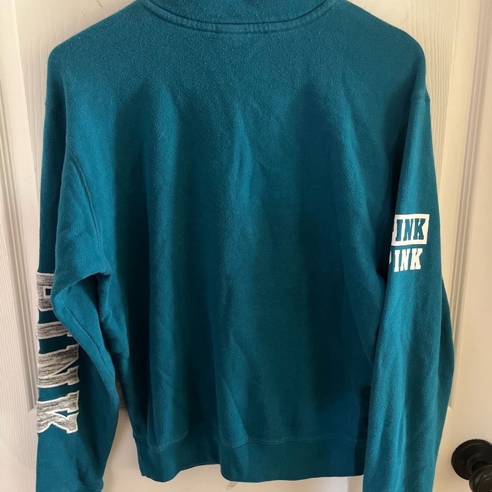 PINK Victoria's Secret Blue Crewneck Knit Sweater